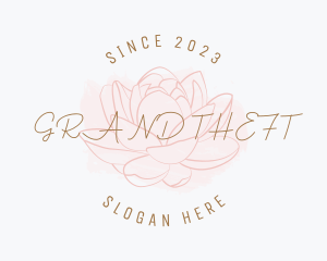 Aesthetician - Floral Feminine Business logo design