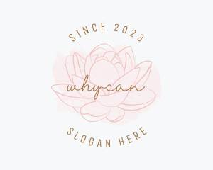 Aesthetician - Floral Feminine Business logo design