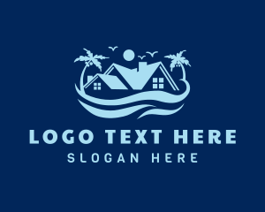 Lodging - Palm Tree House Property logo design