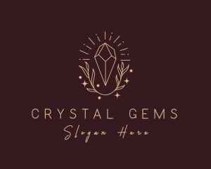 Deluxe Leaf Crystal  logo design