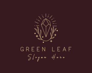 Deluxe Leaf Crystal  logo design