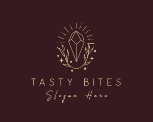 Jewelry - Deluxe Leaf Crystal logo design