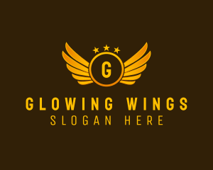 Wing Stars Circle logo design