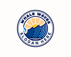 Beach Coast Waves logo design