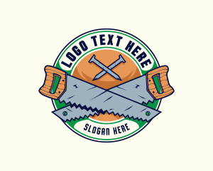 Nail - Carpentry Building Tools logo design