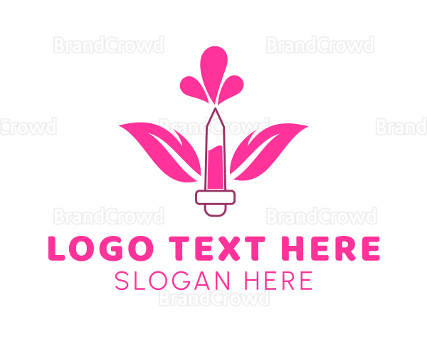 Floral Perfume Droplet Logo