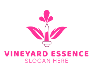 Floral Perfume Droplet logo design