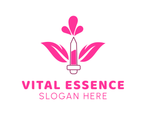 Floral Perfume Droplet logo design