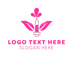 Perfume - Floral Perfume Droplet logo design