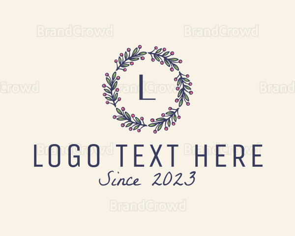 Natural Berry Wreath Garland Logo