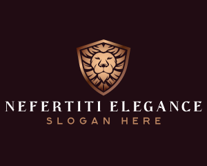 Lion Elegant Shield logo design