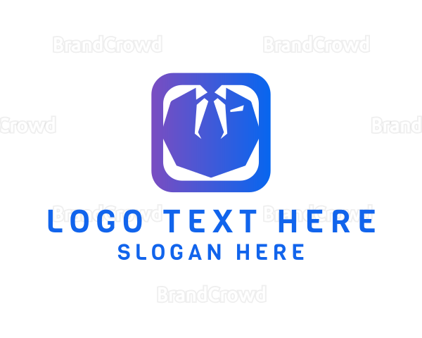 Businessman Suit Fashion Logo