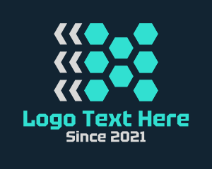 Polygon - Hexagon Cyber Tech logo design