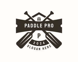 Paddle - Paddle Resort Kayak logo design