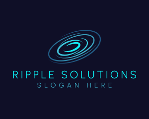 Ripple - Orbit Ripple Cyber logo design