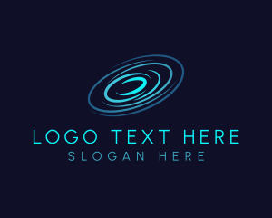 Technology - Orbit Ripple Cyber logo design