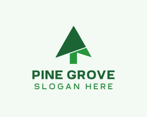 Pine Tree Arrow  logo design