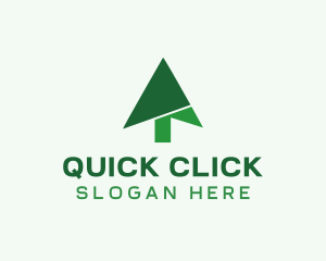 Click - Pine Tree Arrow logo design