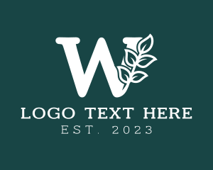 Lux - Boutique Vine Letter W logo design