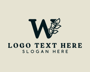 Gardening - Organic Boutique Letter W logo design