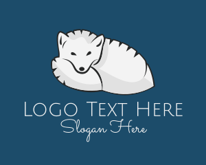 Veterinary - Wild Arctic Fox logo design