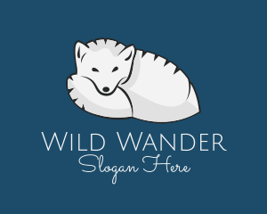 Wild Arctic Fox logo design