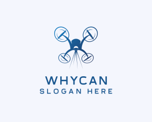 Aerial - Drone Film Videography logo design