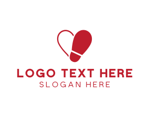 Hear - Foot Shoe Heart logo design