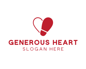 Foot Shoe Heart logo design