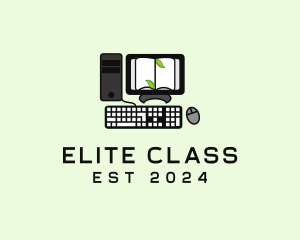 Online Elearning Computer  logo design