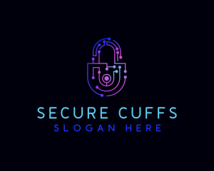 Security Padlock Technology logo design