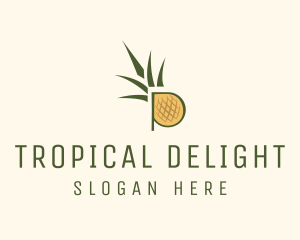Pineapple - Pineapple Letter P logo design