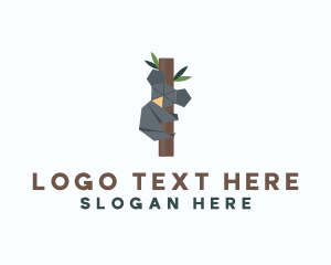 Paper - Koala Tree Origami logo design