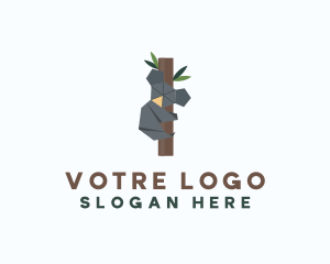 Preschool - Koala Tree Origami logo design