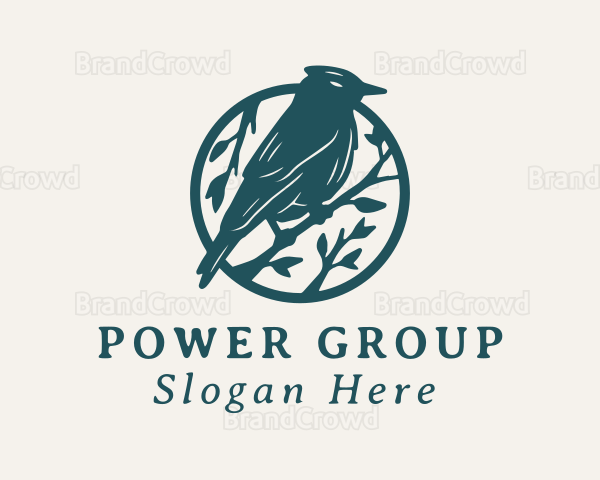 Perched Sparrow Aviary Logo