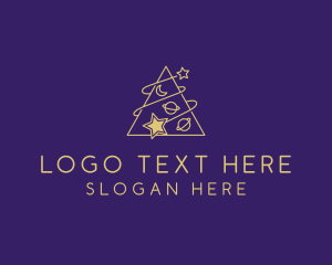 Star - Triangle Planet Stars logo design