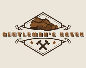 Men - Loafer Shoes Cobbler logo design