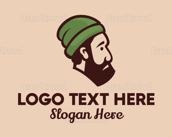 Beanie Beard Man Logo