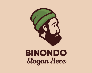 Beanie Beard Man  Logo