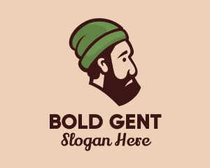 Beanie Beard Man  logo design