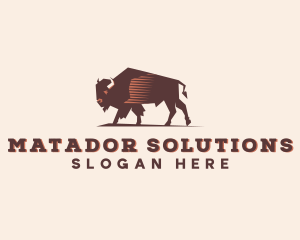 Matador - Wild Bison Farm logo design