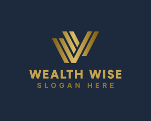 Financial Investment Partner Letter W logo design