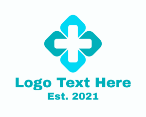 Frontliner - Minimalist Medical Cross logo design