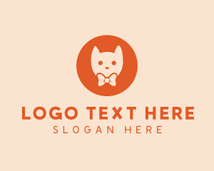 Animal - Orange Kitty Cat logo design