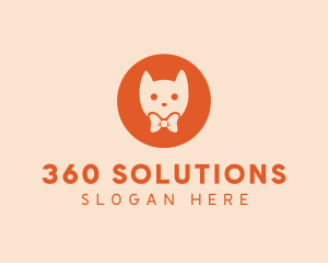 Orange Kitty Cat logo design