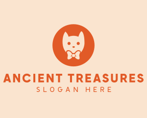 Orange Kitty Cat logo design