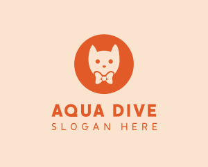 Orange Kitty Cat logo design