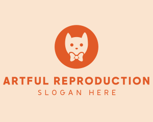 Orange Kitty Cat logo design