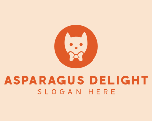 Orange Kitty Cat logo design