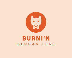 Orange Kitty Cat logo design